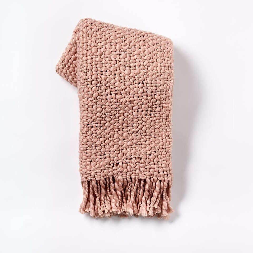 Solid Basketweave Throw west elm Australia